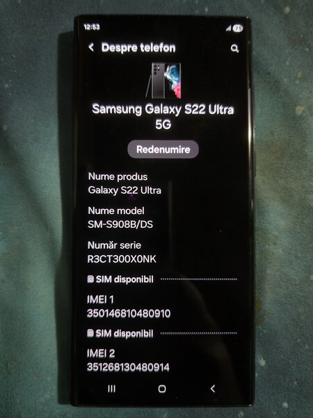 Vand Samsung Galaxy S22 Ultra 5G.